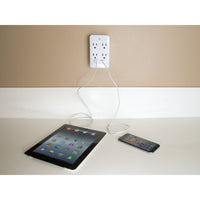 1, 3, and 4 Outlet USB Adapters- Black or White