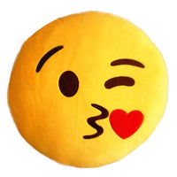 Emoji Plush Pillows - Sunglasses, Smiling Face & Laughing Tears