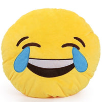 Emoji Plush Pillows - Sunglasses, Smiling Face & Laughing Tears
