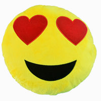 Emoji Plush Pillows - Sunglasses, Smiling Face & Laughing Tears