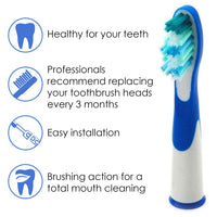 Compatible Replacement Brush Heads for Oral B Sonic Complete & Vitality Sonic