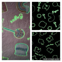 Glow in The Dark Blankets - Little Girls’ Sugar, Spice, & Everything Nice - Little Boys’ Frogs, Snails, and Puppy-Dogs’ Tails