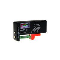 Universal Battery Tester with Color Coded Volt Meter (AA, AAA, C, D, and 9V)