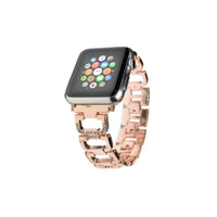 Crystal Stainless Steel Replacement Band for Apple Watch Series 1, 2, & 3
