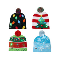 Light-Up Holiday Beanies Christmas Lights Hat