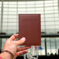 Faux Leather Passport Protector