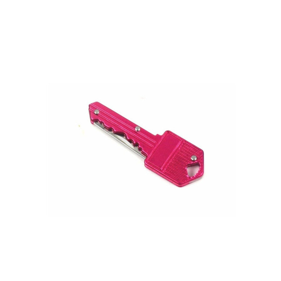 Stainless Steel Folding Pocket Knife Key-Black, Blue or Pink