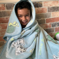 Glow in The Dark Blankets - Little Girls’ Sugar, Spice, & Everything Nice - Little Boys’ Frogs, Snails, and Puppy-Dogs’ Tails