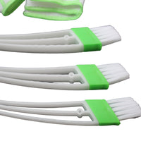 Automotive Air Conditioner Cleaning Brush, Double Ended Duster Tool for Keyboard Window Blinds Shutters -3 Pack