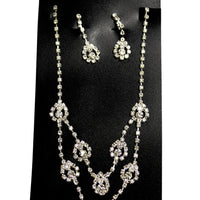 Swarovski Crystal Earring Necklace set TL3023 (Clip on)