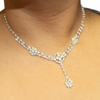 Swarovski Crystal Earring Necklace set TL3026 (Clip on)