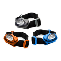 LED Headlamp - Black, Blue or Orange