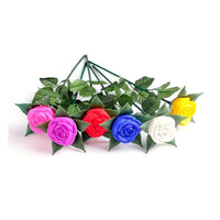 LED Light Up Garden Roses - Red, Yellow, Blue, Purple, White or Pink