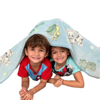 Glow in The Dark Blankets - Little Girls’ Sugar, Spice, & Everything Nice - Little Boys’ Frogs, Snails, and Puppy-Dogs’ Tails