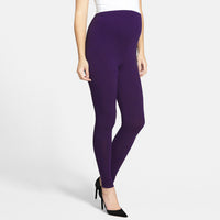 Full Length Maternity Leggings - Black, Grey, Pink, Purple or Blue
