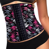 Patterned Latex Waist Trainer - Skulls, Stars or Animal Print