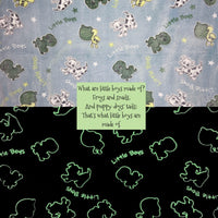 Glow in The Dark Blankets - Little Girls’ Sugar, Spice, & Everything Nice - Little Boys’ Frogs, Snails, and Puppy-Dogs’ Tails
