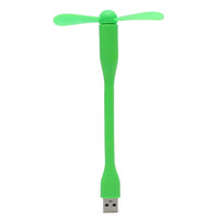 USB Powered Personal Fan - Green, Orange, Pink, White or Blue