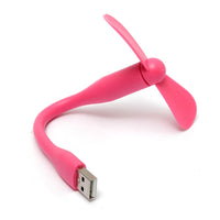 USB Powered Personal Fan - Green, Orange, Pink, White or Blue