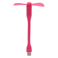 USB Powered Personal Fan - Green, Orange, Pink, White or Blue
