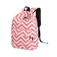 Chevron Backpack & School Supply Bundle - Black, Blue, Green or Pink