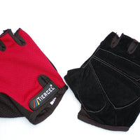 Fingerless Cycling Gloves - Red, Blue or Black