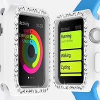Crystal TPU Protective Cover for Apple Watch - 38mm and 42mm Options - Black, Pink, Purple or White
