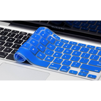 Silicone Keyboard Skin for Macbook - 11", 13", 15" - Black, White, Blue, Purple, Orange, Red, Yellow, Pink or Green