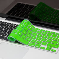 Silicone Keyboard Skin for Macbook - 11", 13", 15" - Black, White, Blue, Purple, Orange, Red, Yellow, Pink or Green