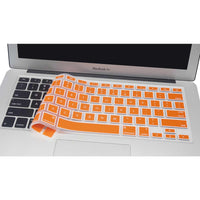 Silicone Keyboard Skin for Macbook - 11", 13", 15" - Black, White, Blue, Purple, Orange, Red, Yellow, Pink or Green