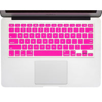 Silicone Keyboard Skin for Macbook - 11", 13", 15" - Black, White, Blue, Purple, Orange, Red, Yellow, Pink or Green