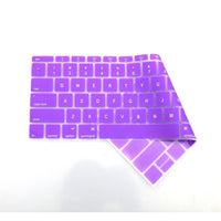 Silicone Keyboard Skin for Macbook - 11", 13", 15" - Black, White, Blue, Purple, Orange, Red, Yellow, Pink or Green