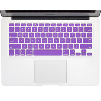 Silicone Keyboard Skin for Macbook - 11", 13", 15" - Black, White, Blue, Purple, Orange, Red, Yellow, Pink or Green