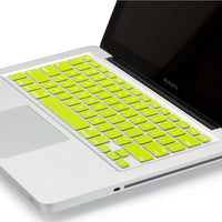 Silicone Keyboard Skin for Macbook - 11", 13", 15" - Black, White, Blue, Purple, Orange, Red, Yellow, Pink or Green