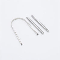 Oral Stainless Steel Tongue Scraper Banishes Bad Breath And Maintains Gum Hygiene