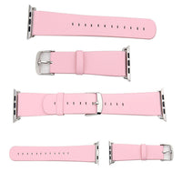 Microfiber Leather Strap for Apple Watch - White, Black, Blue or Pink