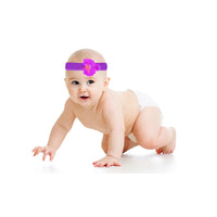 Orchid Headband - Pink, Purple, Green, Yellow and White