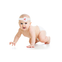 Orchid Headband - Pink, Purple, Green, Yellow and White