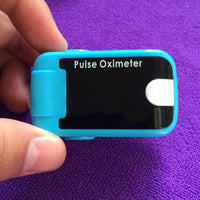 Fingertip Pulse Oximeter with Audio Alarm & Pulse Sound - Blue or White
