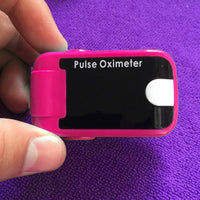 Fingertip Pulse Oximeter with Audio Alarm & Pulse Sound - Blue or White