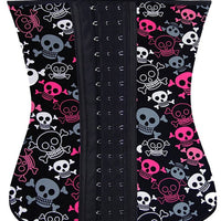 Patterned Latex Waist Trainer - Skulls, Stars or Animal Print