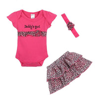 3 Piece Ruffled Dress Set for Baby Girls