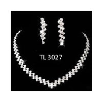 Swarovski Crystal Earring Necklace set TL3027 (Clip on)