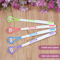 Tongue Scraper Cleaner 4 Pack BPA Free Adults Kids Healthy Oral Care Help Fight Bad Breath