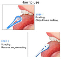 Tongue Scraper Cleaner 4 Pack BPA Free Adults Kids Healthy Oral Care Help Fight Bad Breath