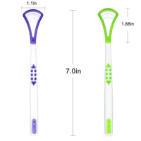 Tongue Scraper Cleaner 4 Pack BPA Free Adults Kids Healthy Oral Care Help Fight Bad Breath