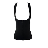 Neoprene Under Bust Zippered Waist Training Vest -Black, Green, Orange, Pink, or Yellow