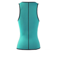 Neoprene Under Bust Zippered Waist Training Vest -Black, Green, Orange, Pink, or Yellow