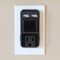 1, 3, and 4 Outlet USB Adapters- Black or White