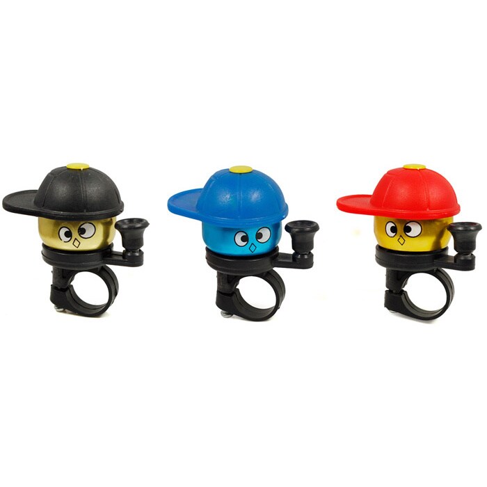 Cartoon Kid Bike Bell - Black, Blue or Red